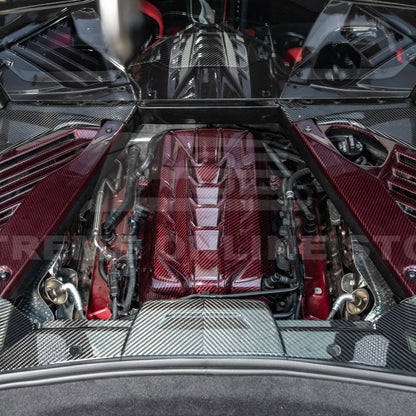 C8 Stingray Corvette Coupe Carbon Fiber Engine Cover