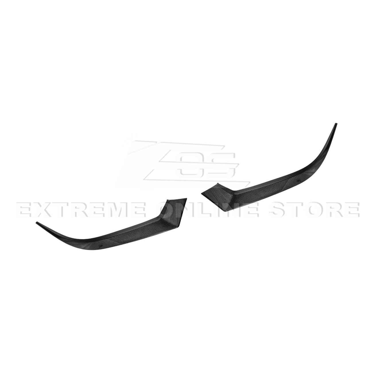 2024+ Mustang EcoBoost Carbon Fiber Headlight Eyebrow Trim Cover