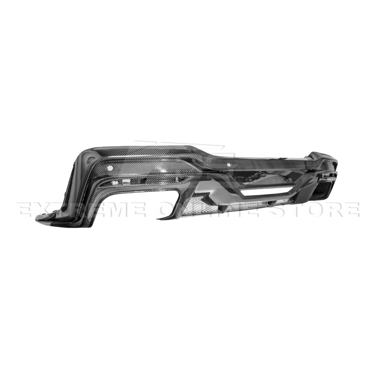2024+ Mustang S650 Dark Horse Style Dry Carbon Fiber Rear Bumper Diffuser