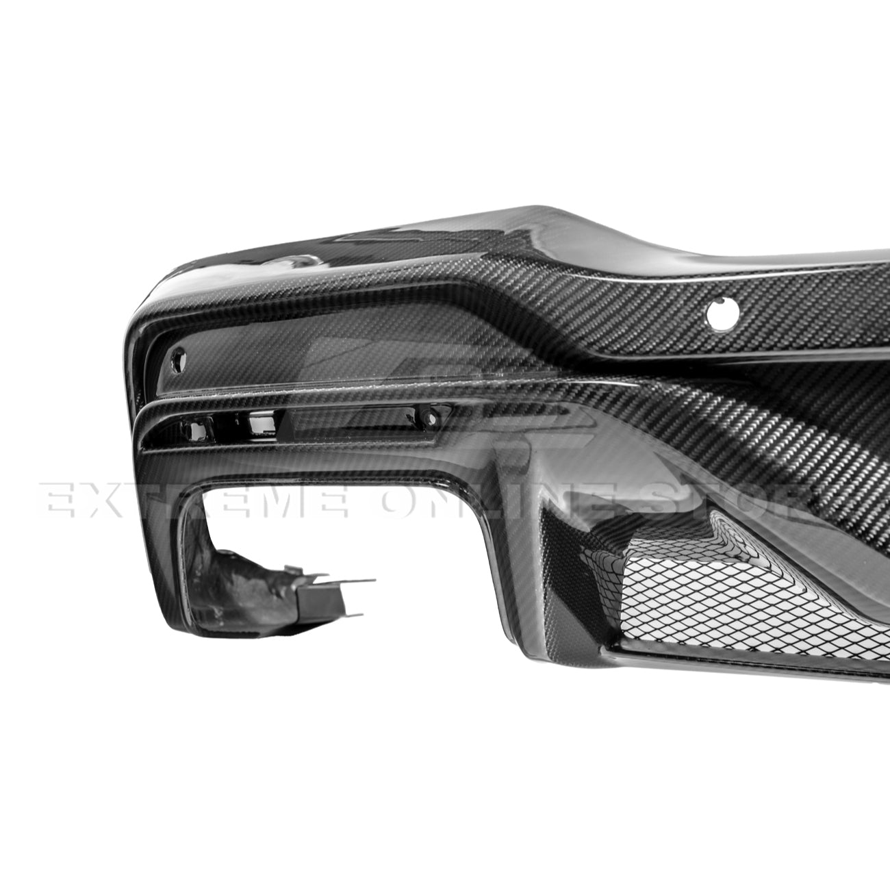 2024+ Mustang S650 Dark Horse Style Dry Carbon Fiber Rear Bumper Diffuser