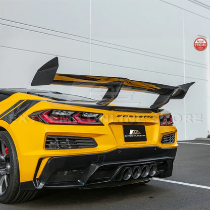 C8 Corvette Carbon Fiber ZR1 Rear High Wing Spoiler