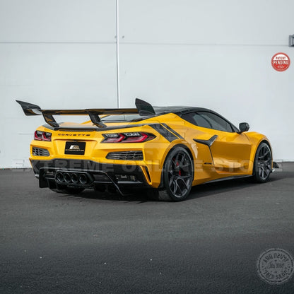 C8 Corvette Carbon Fiber ZR1 Rear High Wing Spoiler