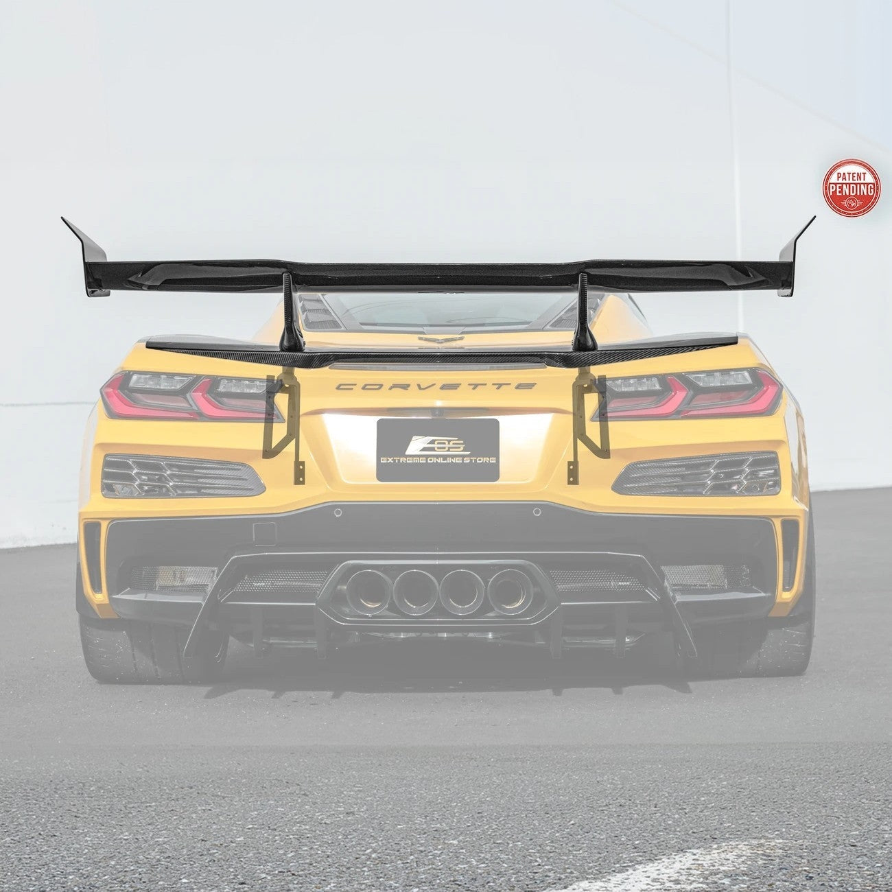 C8 Corvette Carbon Fiber ZR1 Rear High Wing Spoiler