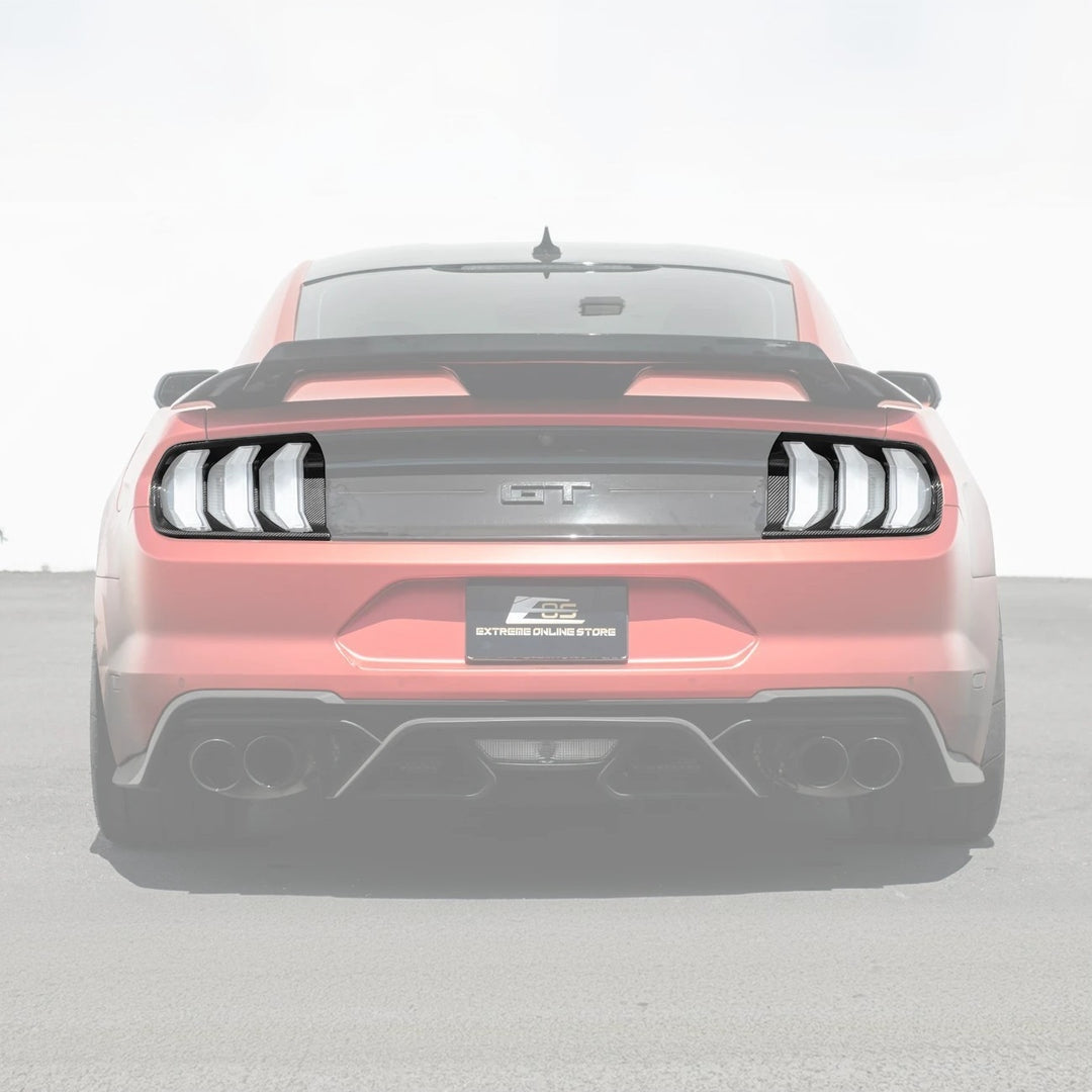 2018 - 23 Mustang Carbon Fiber Rear Tail Light Trim Bezel Cover