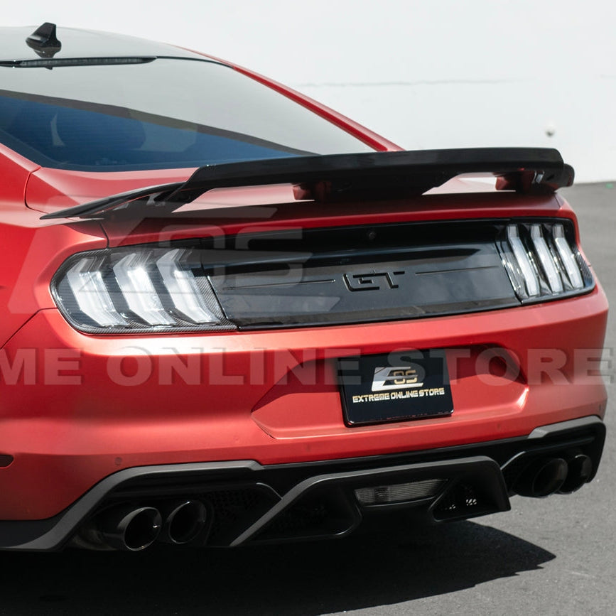 2018 - 23 Mustang Carbon Fiber Rear Tail Light Trim Bezel Cover