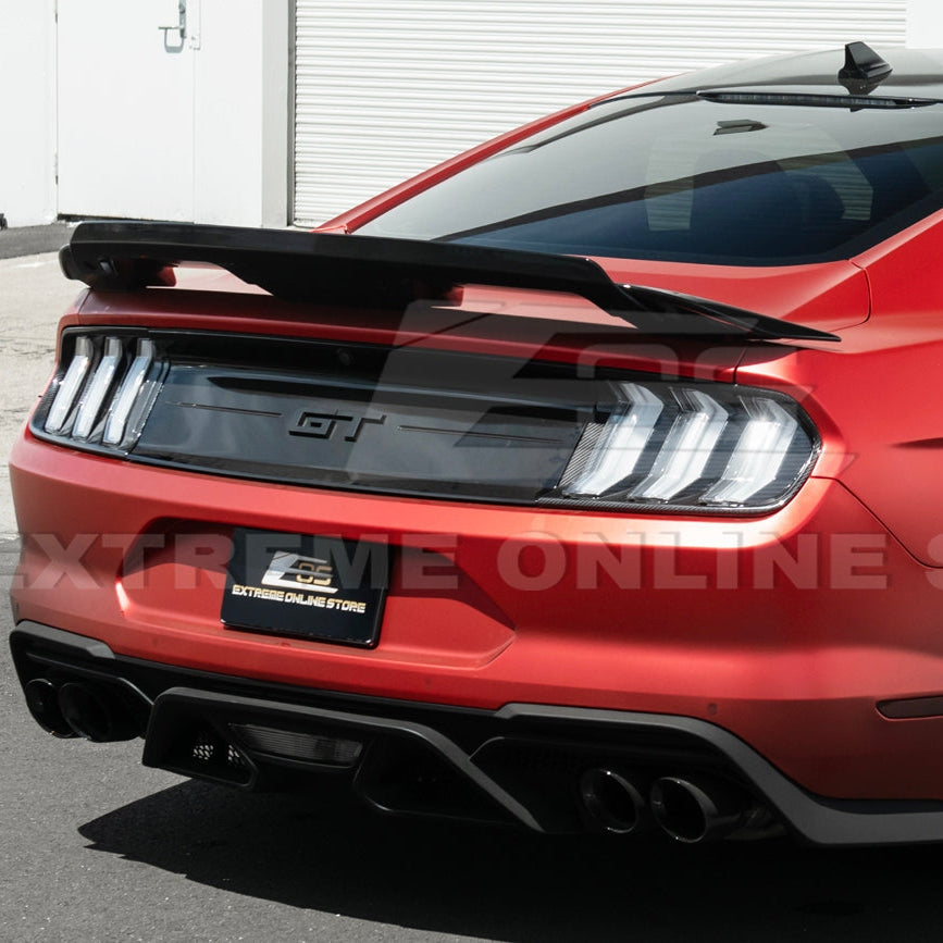 2018 - 23 Mustang Carbon Fiber Rear Tail Light Trim Bezel Cover