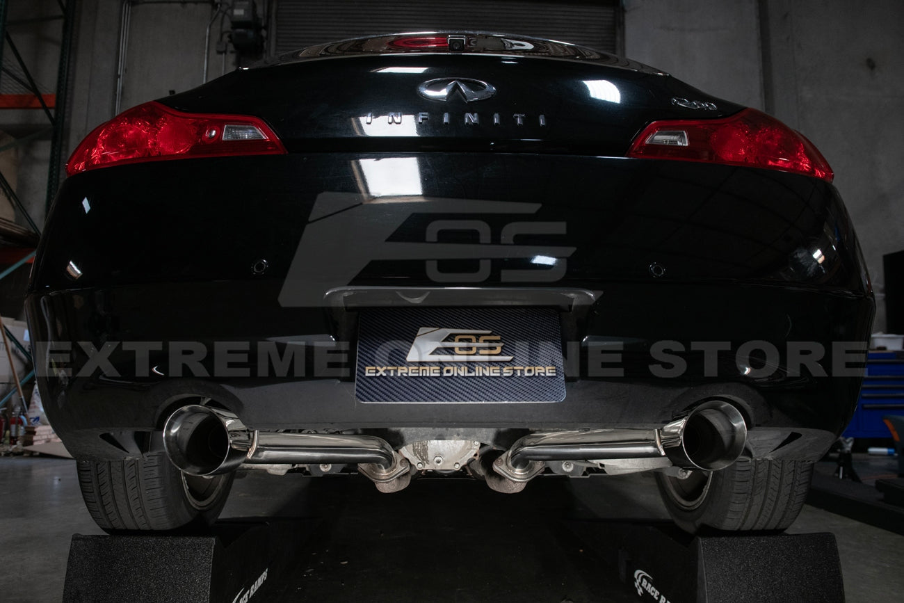 2009 - 21 Nissan 370Z Z34 Muffler Delete Axle Back 4.5" Dual Tips Exhaust