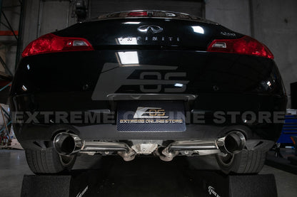 2009 - 21 Nissan 370Z Z34 Muffler Delete Axle Back 4.5" Dual Tips Exhaust