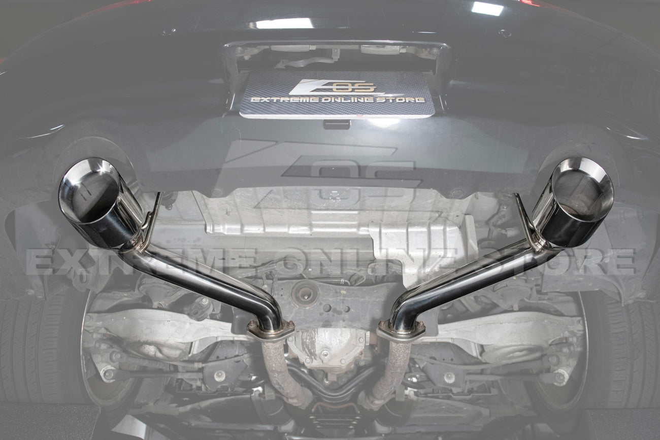 2009 - 21 Nissan 370Z Z34 Muffler Delete Axle Back 4.5" Dual Tips Exhaust
