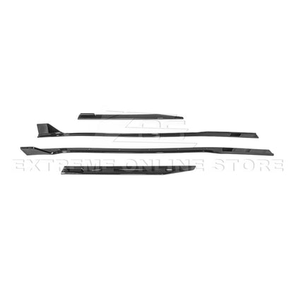 2024+ Mustang S650 GT500 Style Gloss Black Add-On Side Skirts