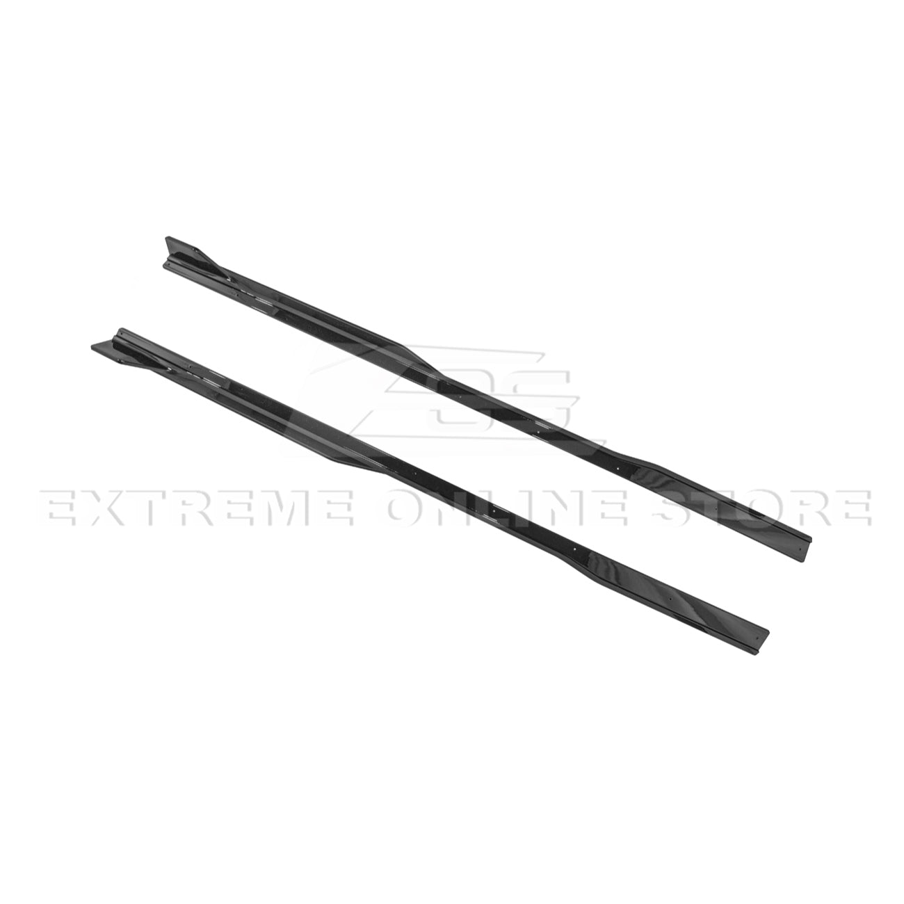 2024+ Mustang S650 GT500 Style Gloss Black Add-On Side Skirts