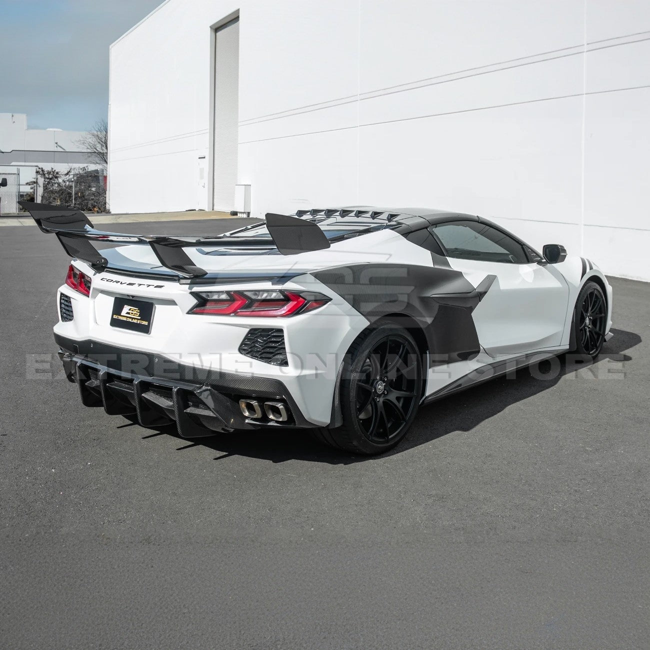 C8 Corvette Stingray Rear Bumper Diffuser