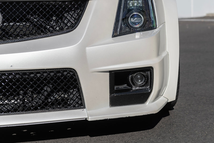 2009 - 15 Cadillac CTS-V Carbon Fiber Front Fog Light Cover