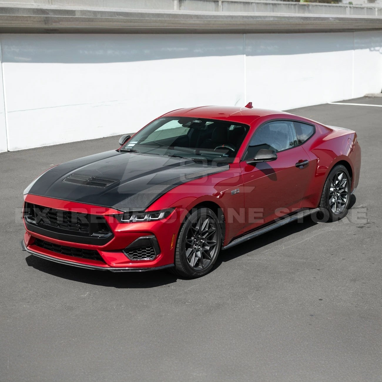 2024+ Mustang S650 Carbon Fiber Add-On Side Skirts Extensions