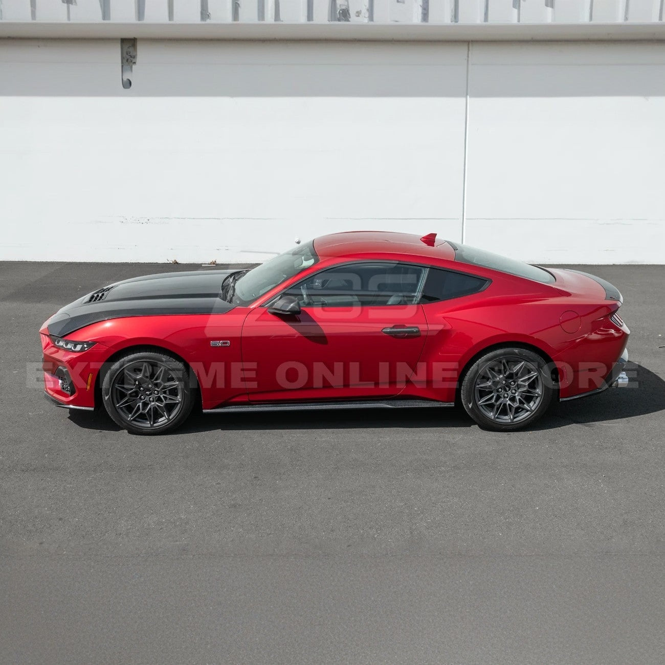 2024+ Mustang S650 Carbon Fiber Add-On Side Skirts Extensions