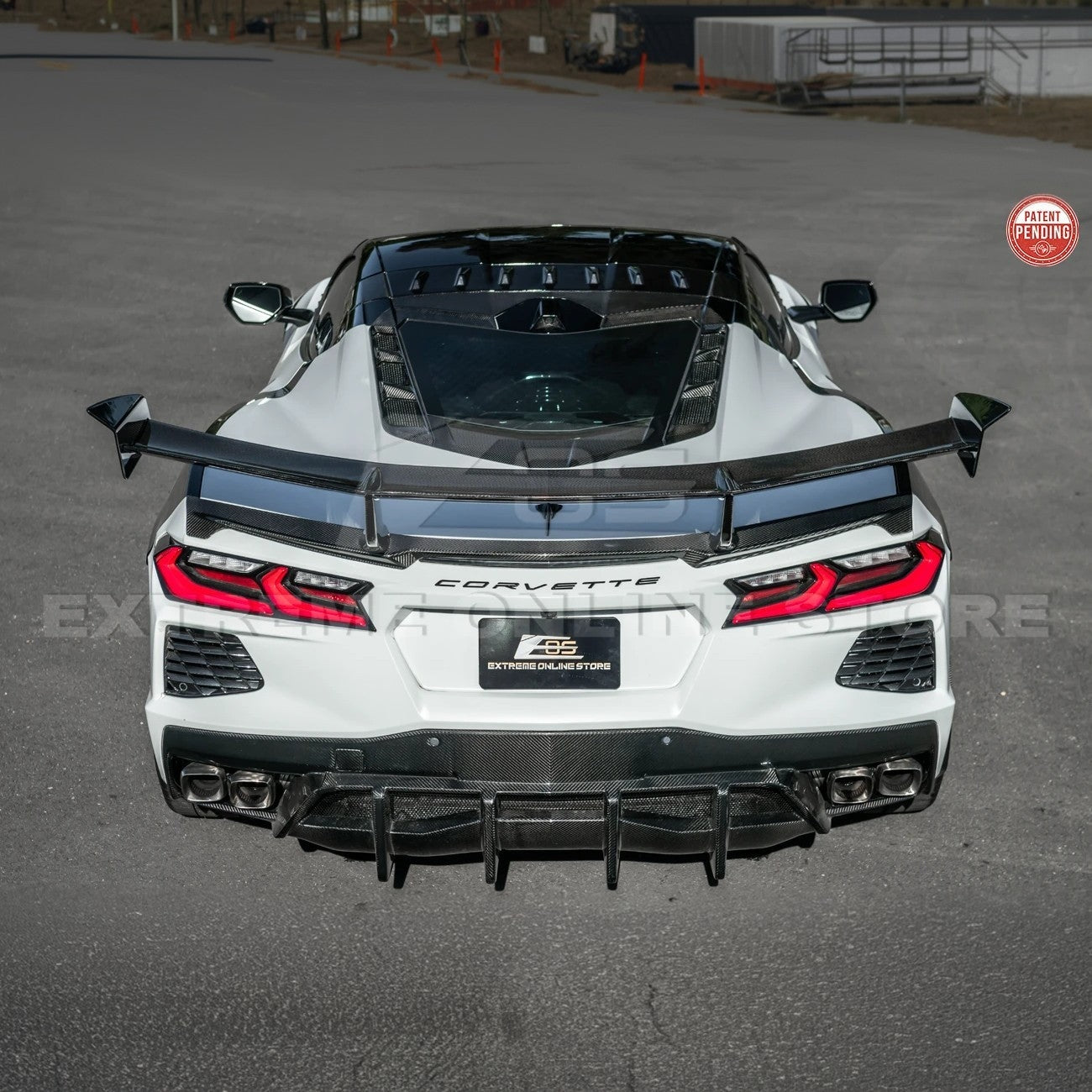 C8 Corvette Stingray Carbon Fiber ZR1 Rear High Wing Spoiler