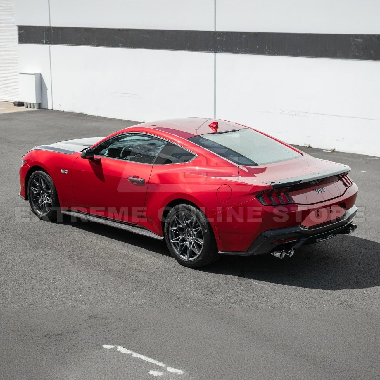 2024+ Mustang S650 Carbon Fiber Add-On Side Skirts Extensions