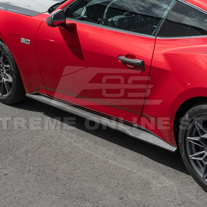 2024+ Mustang S650 Carbon Fiber Add-On Side Skirts Extensions