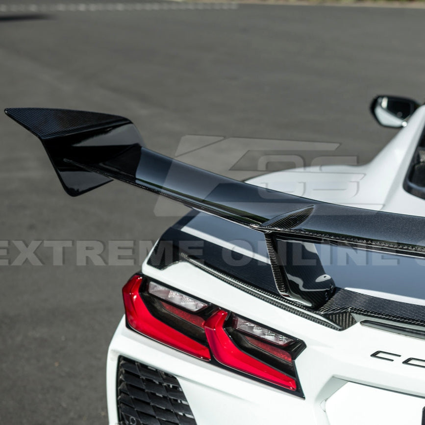 C8 Corvette Stingray Carbon Fiber ZR1 Rear High Wing Spoiler
