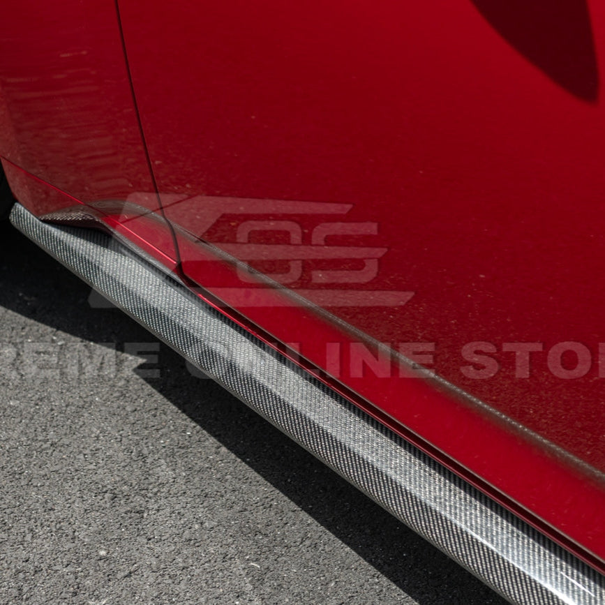 2024+ Mustang S650 Carbon Fiber Add-On Side Skirts Extensions