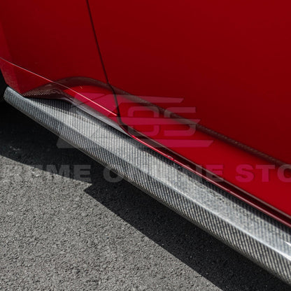 2024+ Mustang S650 Carbon Fiber Add-On Side Skirts Extensions