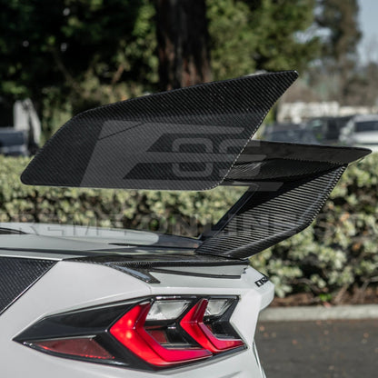 C8 Corvette Stingray Carbon Fiber ZR1 Rear High Wing Spoiler