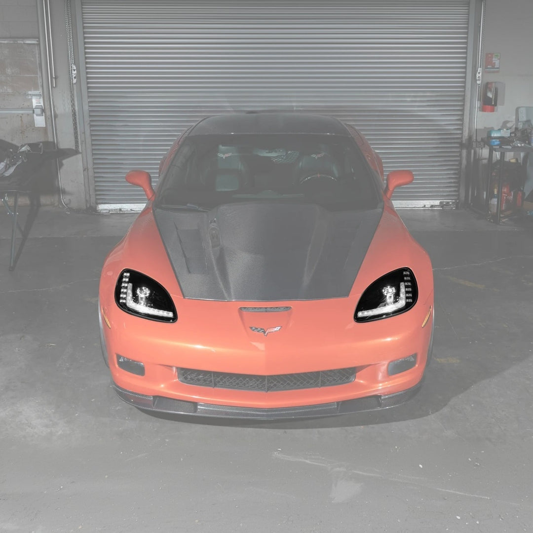 2005 - 13 Corvette C6 l C7 Style Projector LED Sequential Signal Turn Headlights