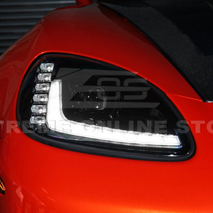 2005 - 13 Corvette C6 l C7 Style Projector LED Sequential Signal Turn Headlights