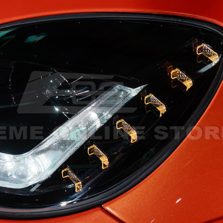 2005 - 13 Corvette C6 l C7 Style Projector LED Sequential Signal Turn Headlights
