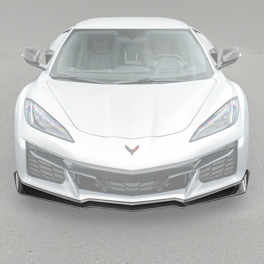 C8 Corvette Z06 Z07 Carbon Fiber Extended One-Piece Front Splitter