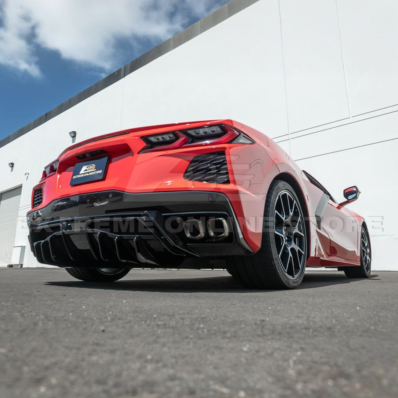 C8 Corvette Stingray Rear Bumper Diffuser Addon