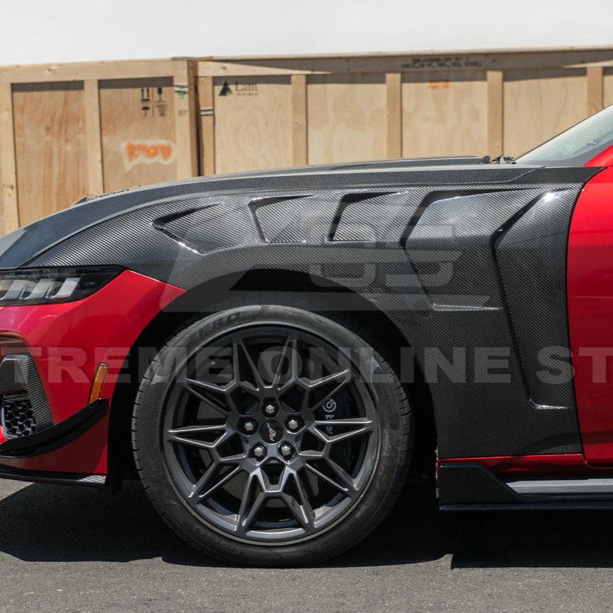2024+ Mustang S650 GTD Style Carbon Fiber Vented Fenders