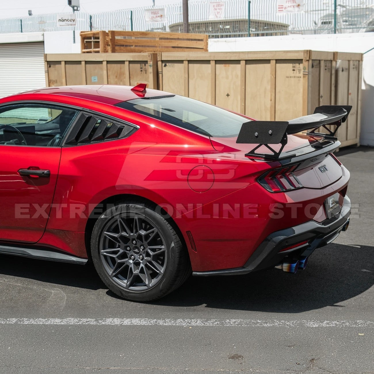 2024+ Mustang S650 Carbon Fiber Side Quarter Window Louvers