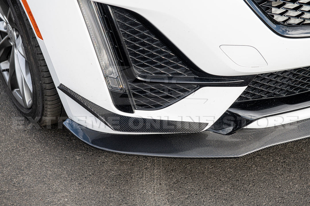 2020 - 24 Cadillac CT5-V Blackwing Style Carbon Fiber Splitter and Side Skirts