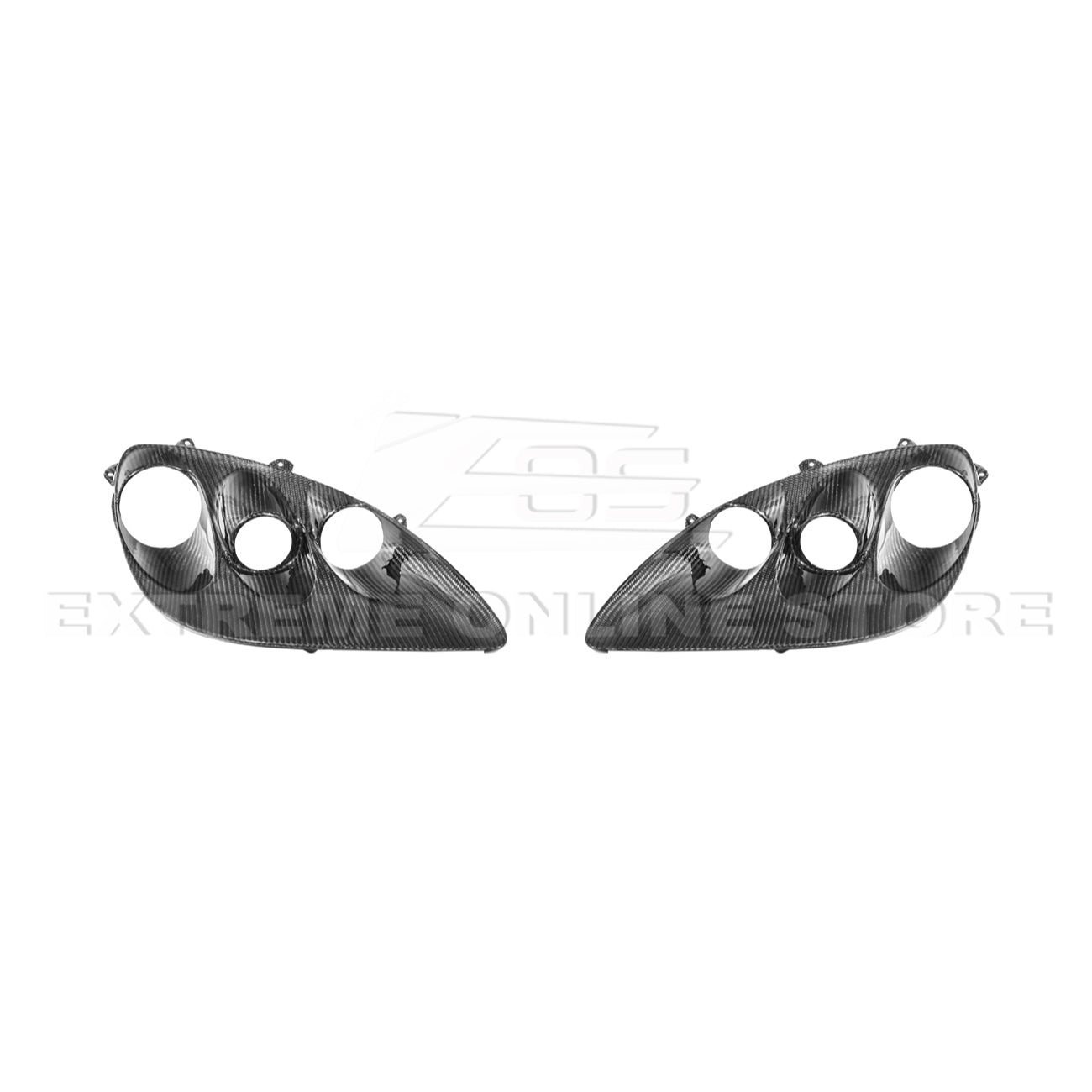 2005 - 13 Corvette C6 Replacement Dry Carbon Fiber Headlights Housing