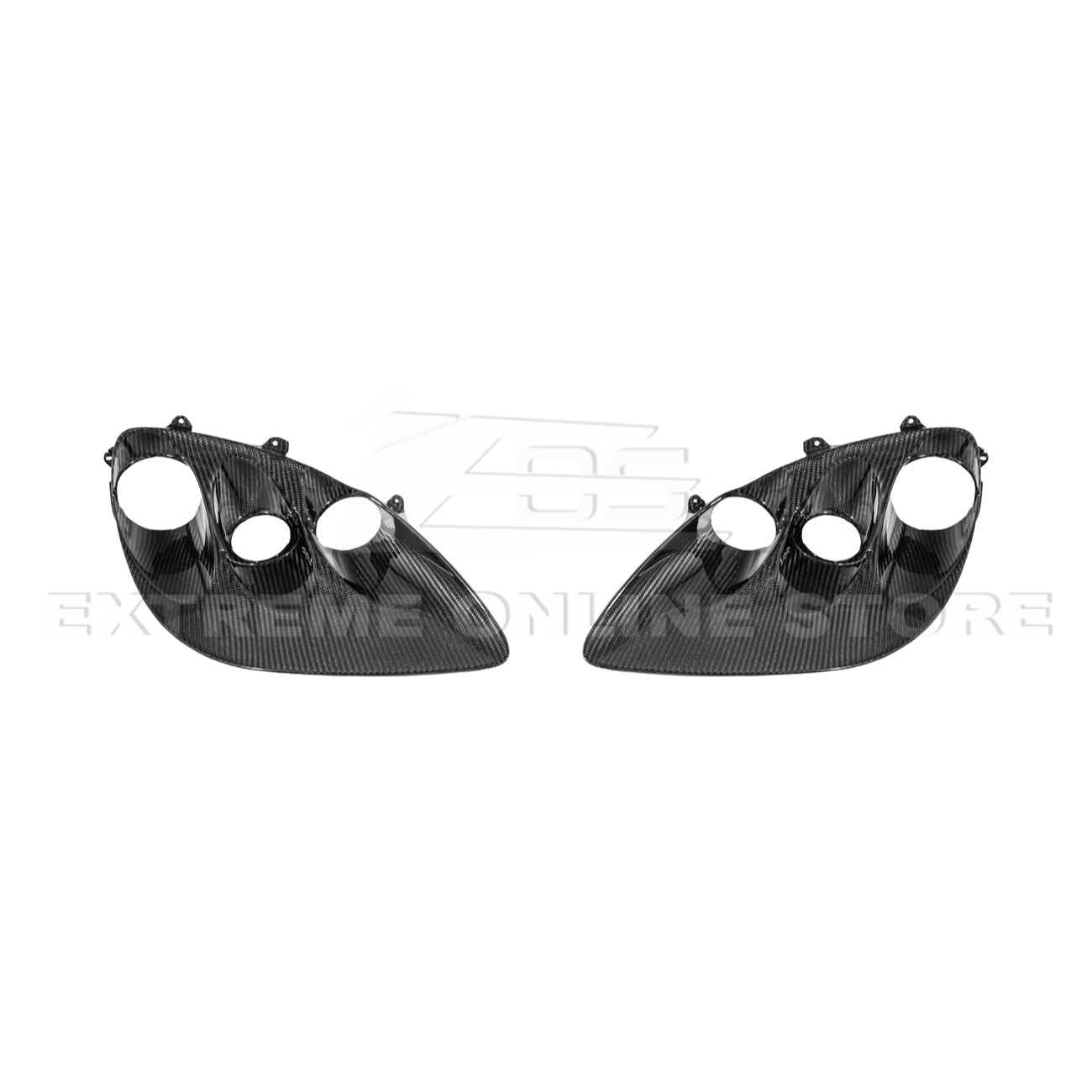 2005 - 13 Corvette C6 Replacement Dry Carbon Fiber Headlights Housing