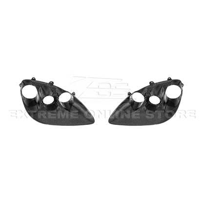 2005 - 13 Corvette C6 Replacement Dry Carbon Fiber Headlights Housing