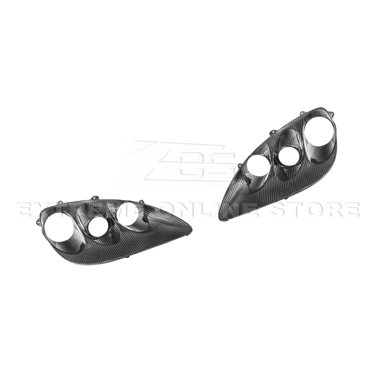 2005 - 13 Corvette C6 Replacement Dry Carbon Fiber Headlights Housing