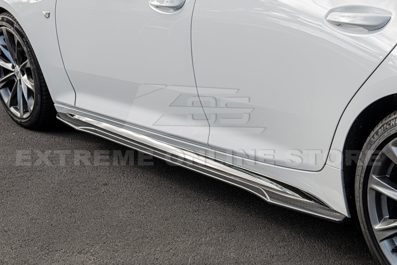 2020 - 24 Cadillac CT5-V Blackwing Style Carbon Fiber Splitter and Side Skirts
