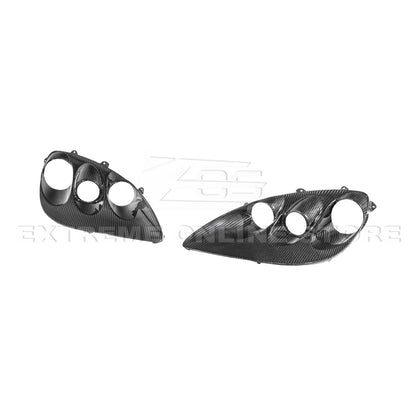 2005 - 13 Corvette C6 Replacement Dry Carbon Fiber Headlights Housing