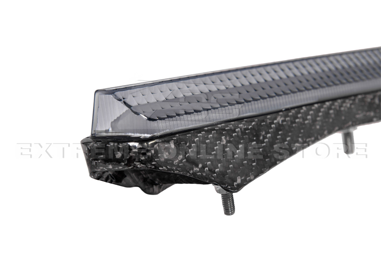 C8 Corvette Stingray Carbon Fiber LED DRL Grille Bezel Inserts