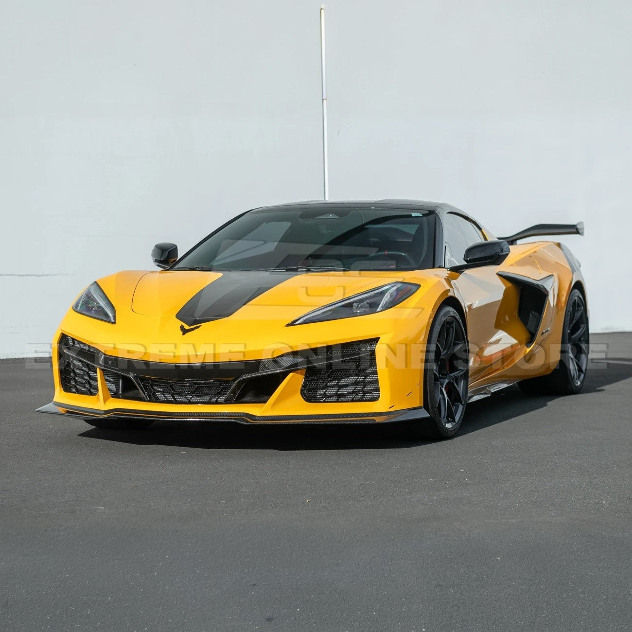 Corvette C8 Z06 Z07 Extended Carbon Fiber Front Lip Splitter