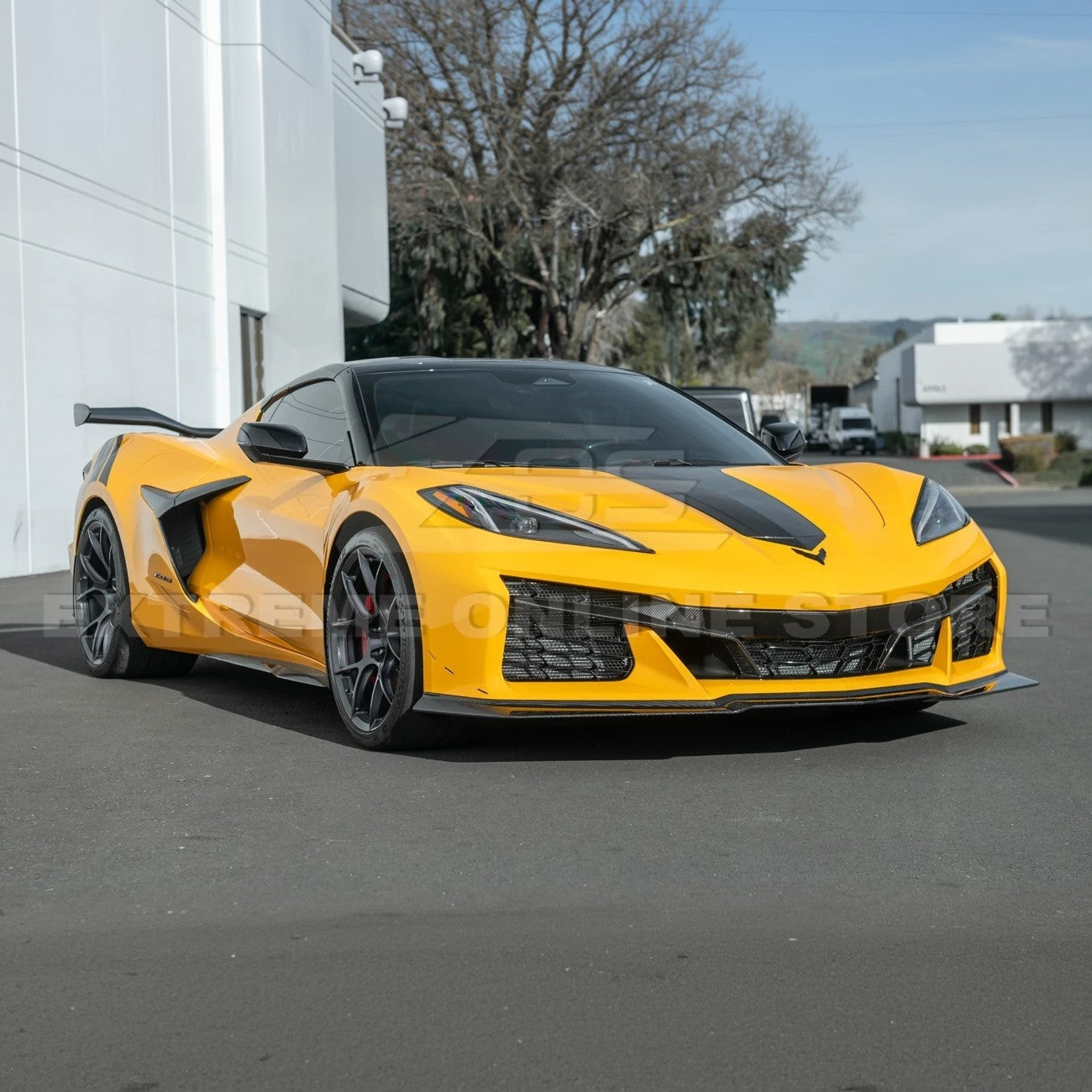 Corvette C8 Z06 Z07 Extended Carbon Fiber Front Lip Splitter