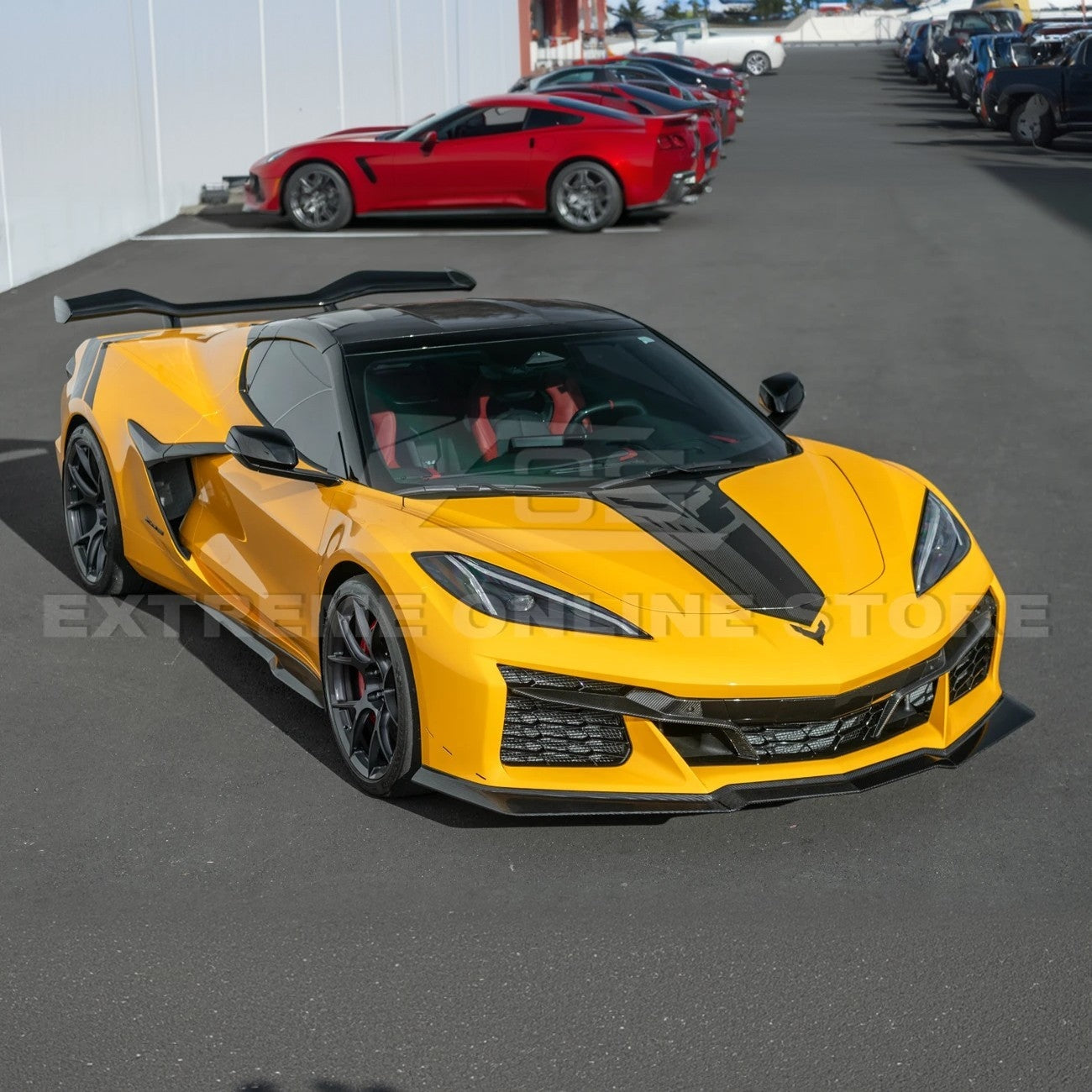 Corvette C8 Z06 Z07 Extended Carbon Fiber Front Lip Splitter