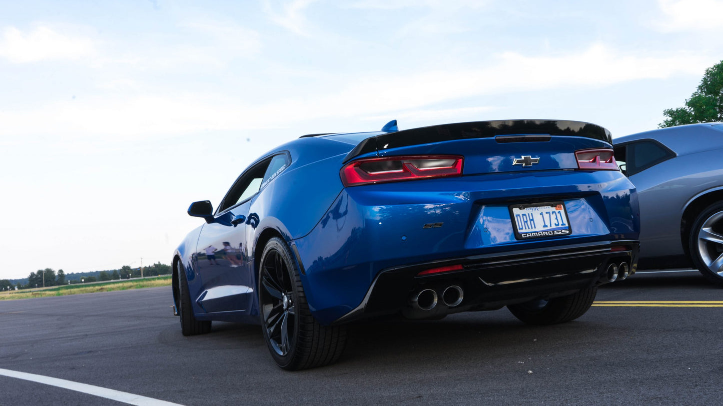 2016 - 24 Camaro 1LE Blade Spoiler - Gloss/Matte Black (Covers Holes)
