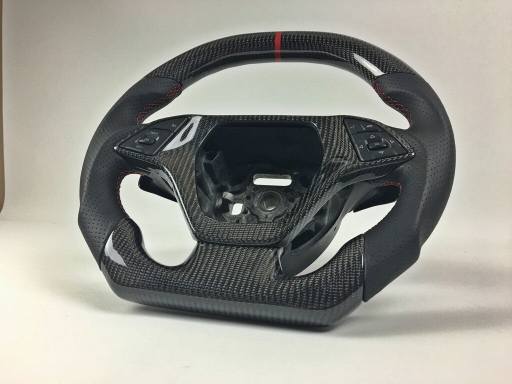 2014-19 C7 Corvette Custom Carbon Fiber Steering Wheel (Complete/Heated) | Next-Gen Carbon