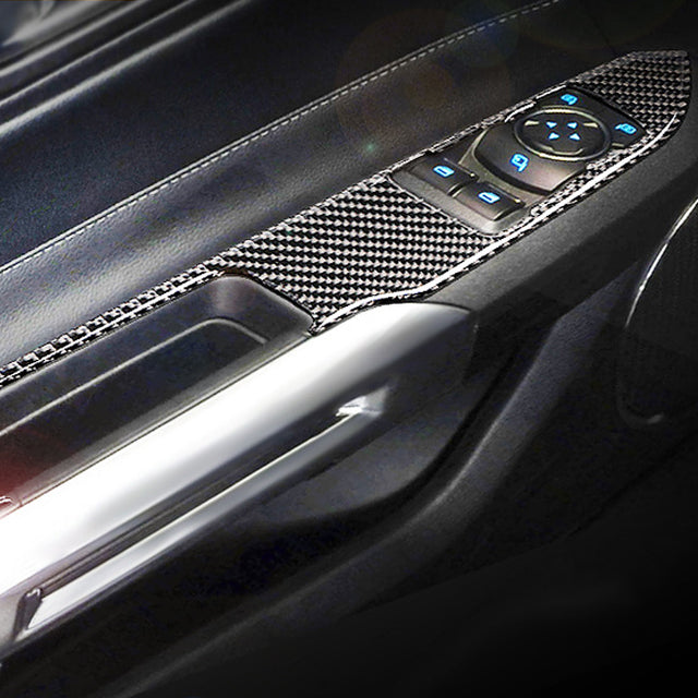 2015 - 24 Mustang Carbon Fiber Window Switch Panel Covers