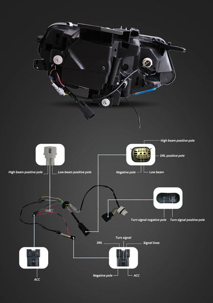2016 - 18 Chevy Camaro LED Projector Headlights