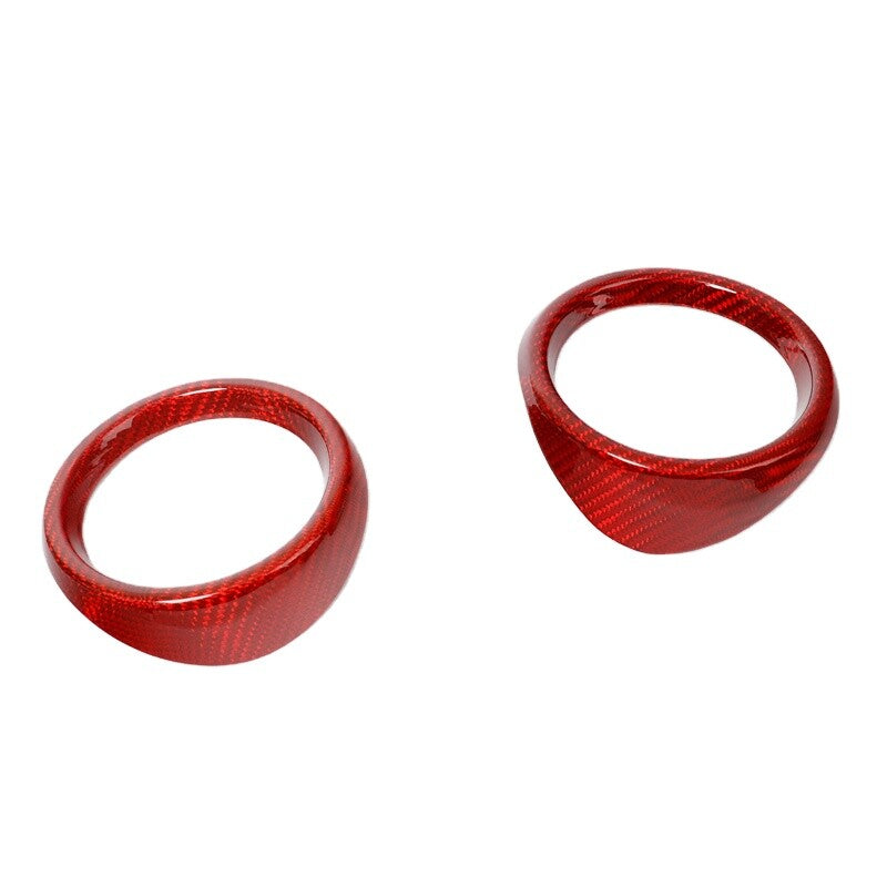 2016 - 24 Camaro Carbon Fiber Interior Air Vent Bezel Ring Covers (Black / Red / Blue)