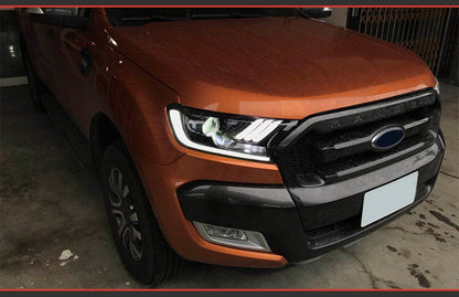 2015 - 24 Ford Ranger Mustang Style Headlights (HID or Halogen)